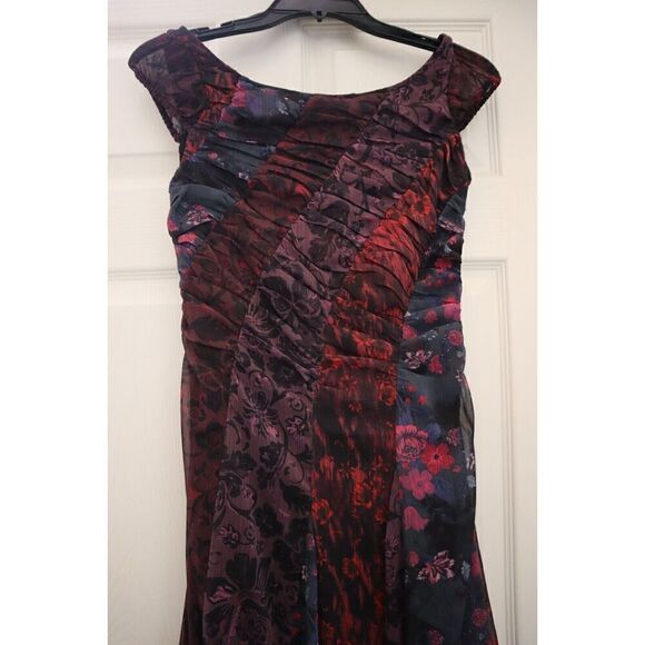 Free People OB1857968 Women's Sz 0 Black Combo Heart To Heart Midi Dress - Picture 4 of 9